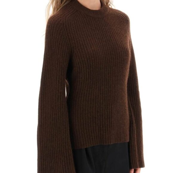 Loulou Studio Kota Sweater - Chocolate Brown - XS - Picture 3 of 8